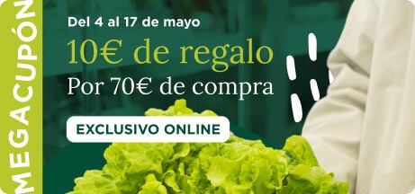 10&euro; de regalo por 70&euro; de compra exclusivo online con tu Megacup&oacute;n